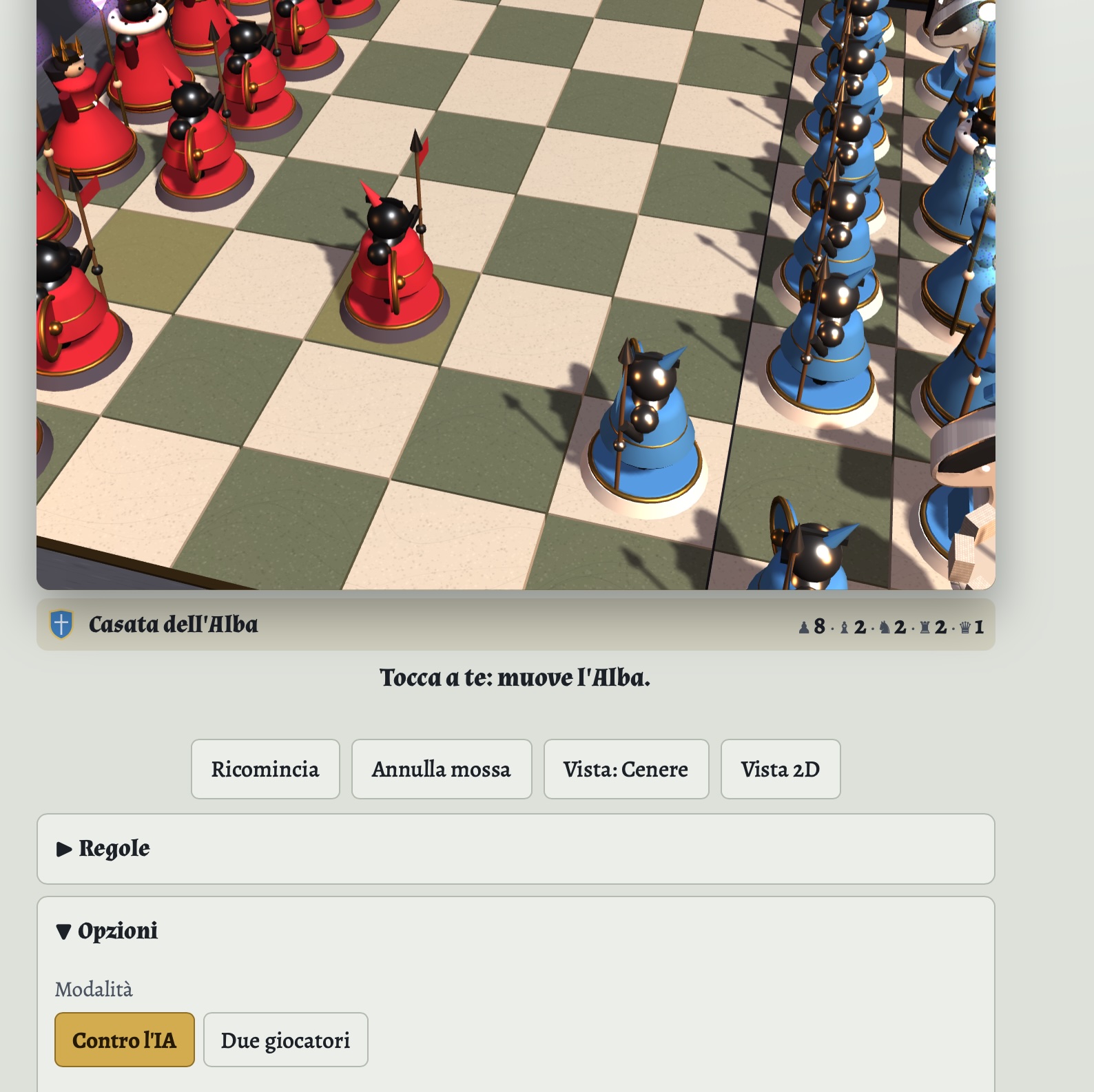 Scacchi D'Arme — IA